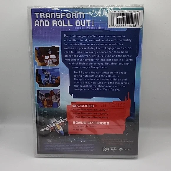 Transformers G1 More Than Meets The Eye DVD - Picture 2 of 3